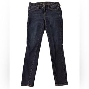 American Eagle Outfitters Women's Navy Skinny Jeans Size 4 Shorts